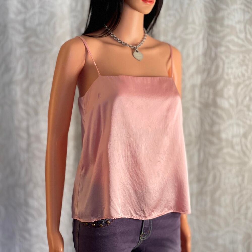 Vintage Reformation Pink 100% Silk‎ Cami Top Minimalist Balletcore Tank Size XS